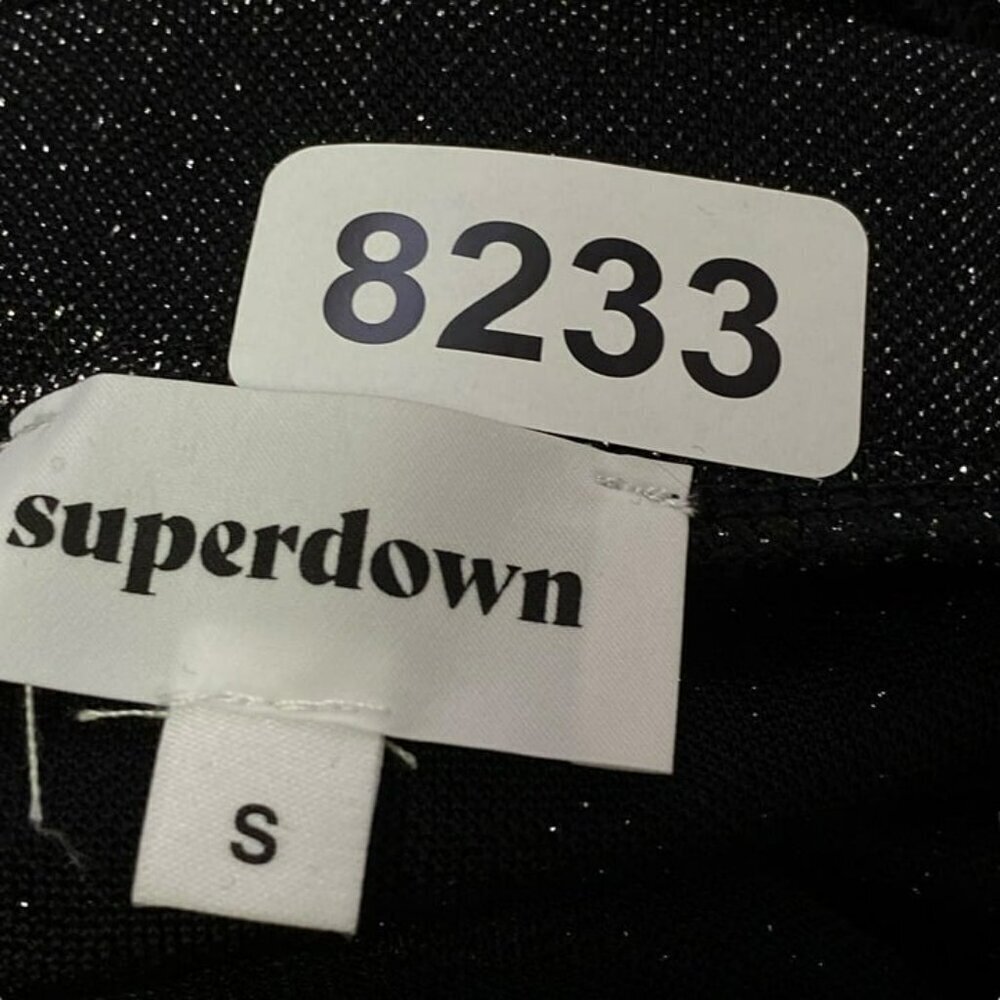 Superdown Priya Cross Back Bodysuit - Black Metallic - Picture 3 of 12